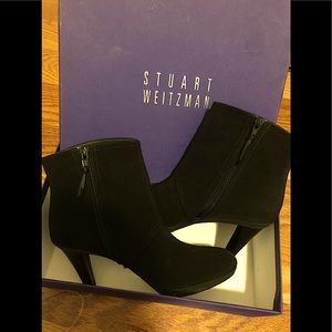 Stuart Weitzman Gorgeous Buckled-Side Bootie